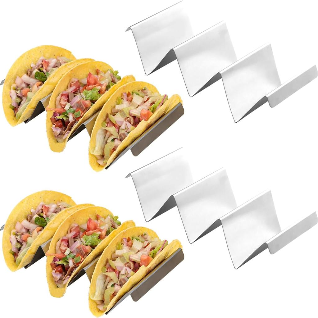 Taco Holders Premium Stainless Steel Taco Stand Rack Corn Roll Rack Pancake Rack Ktichen Tool