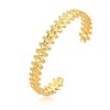Royal Court Style Adjustable Crown Design Gold-Plated Stainless Steel Bracelet for Women