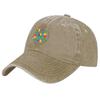 Autism Awareness Hands Baseball Cap Washed Cotton Adjustable Curved Brim Casual Outdoor Hat