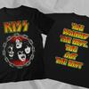 90s Vintage KISS You Wanted The Best Black Double Sided T-Shirt