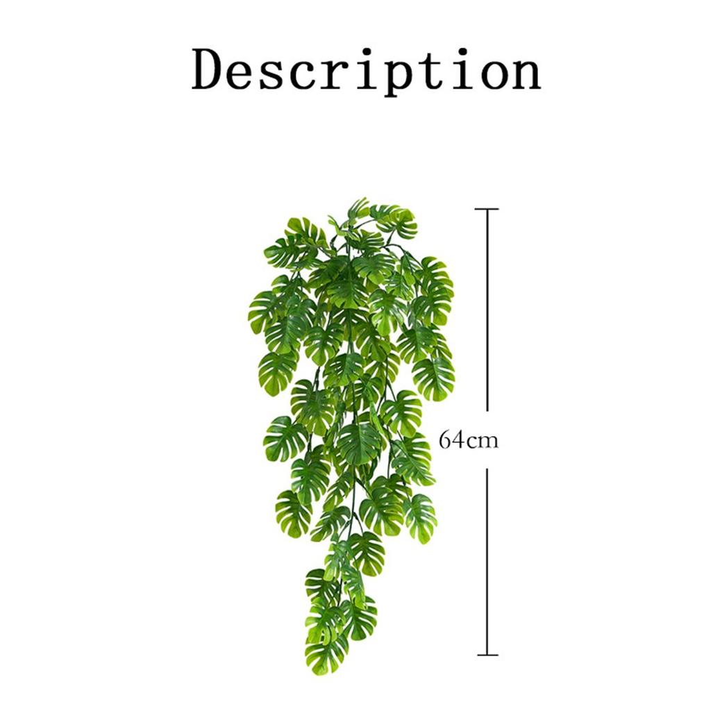 Artificial Hanging Vine Wall Hanging Green Plant Plastic Uv-resistent