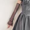 Transparente Mesh Sonnenschutz Lange Armstulpen Sexy Dünne Spitze Tüll Handschuhe Kostümparty Hochzeit Brautkleid Ellbogenhandschuhe
