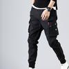 Pants Solid Color Thin Male Men Beam Feet Cargo Pants for Daily Life