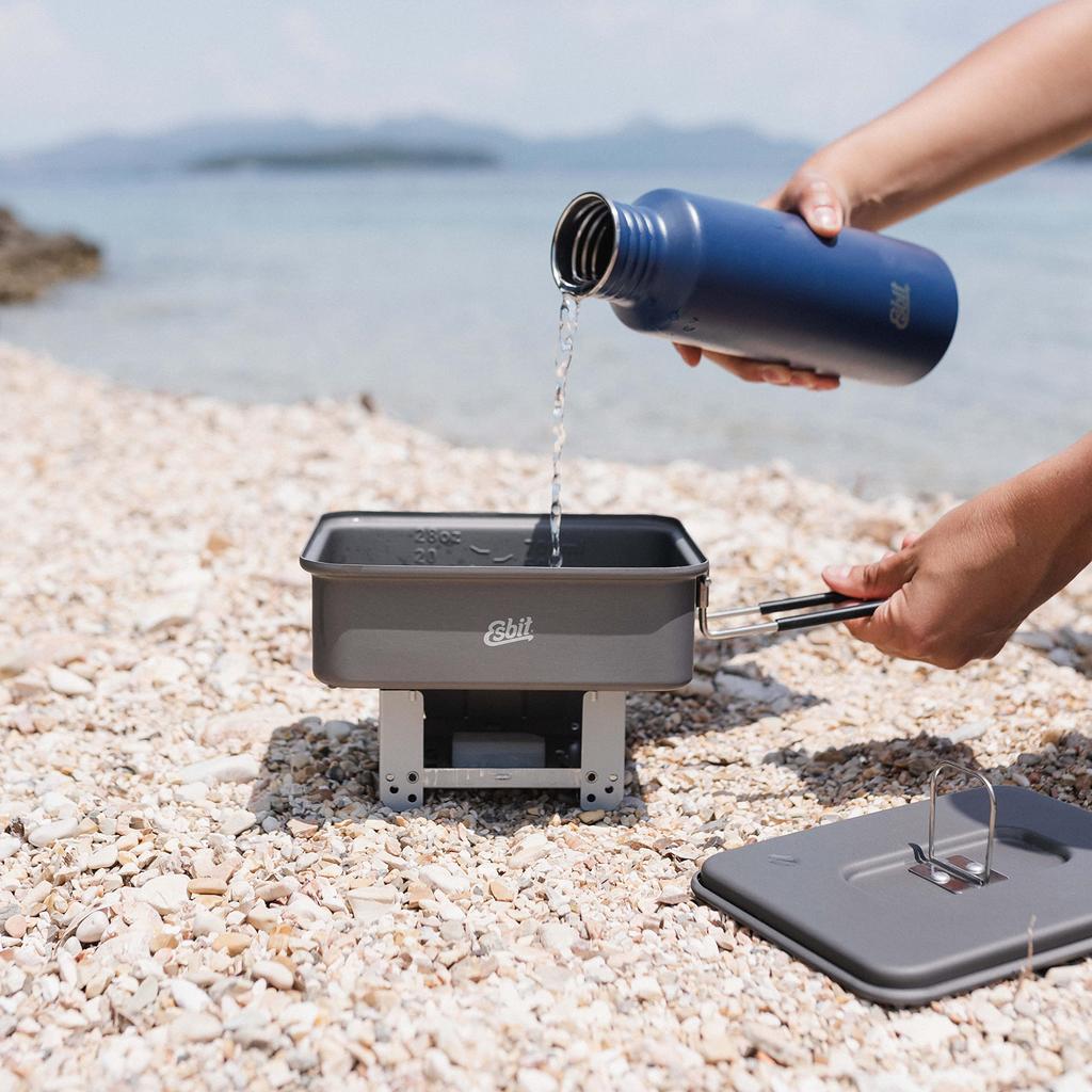 Esbit Camping Outdoor Pot Cooker Aluminum Pot 1200ml ESPT1200HA