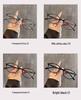 Korean Tortoiseshell Eyeglass Frames, Women's Style 8171, Anti-Blue Light TR90 Ultralight Glasses.