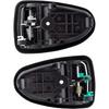 2 Smooth Black Interior Inside Door Handles for Hyundai Accent 2000 2001 2002 2003 2004 2005 2006 Front or Rear Left and Right Side w/Door Lock