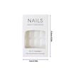 24Pcs Omber Glossy Press On Nail Short Square Fake Nail,Artificial Acrylic Nail French Full Cover False Nail In 12 Sizes