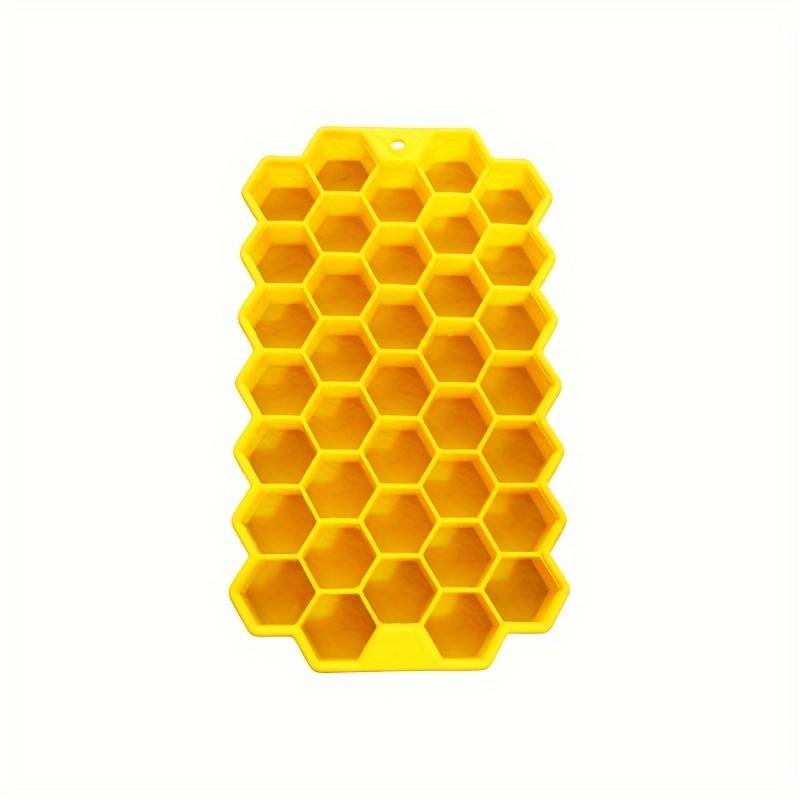 

Нетоксичные силиконовые формы для кубиков льда, набор из 1 шт., форма «соты», 37 ячеек, гибкая форма для льда для охлажденных напитков, без БПА, кухонные аксессуары