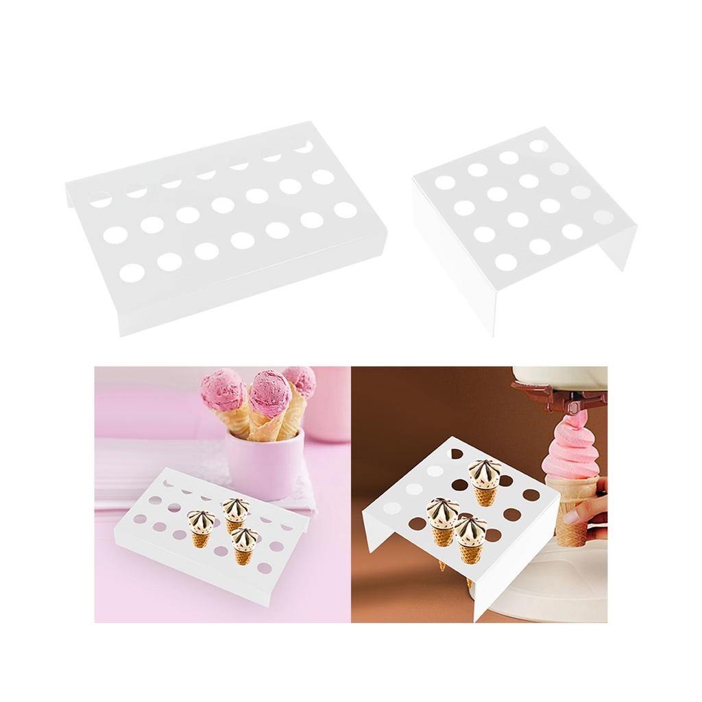 Ice Cream Cone Stand Ice Cream Holder Stand for Kitchen Buffet Wedding