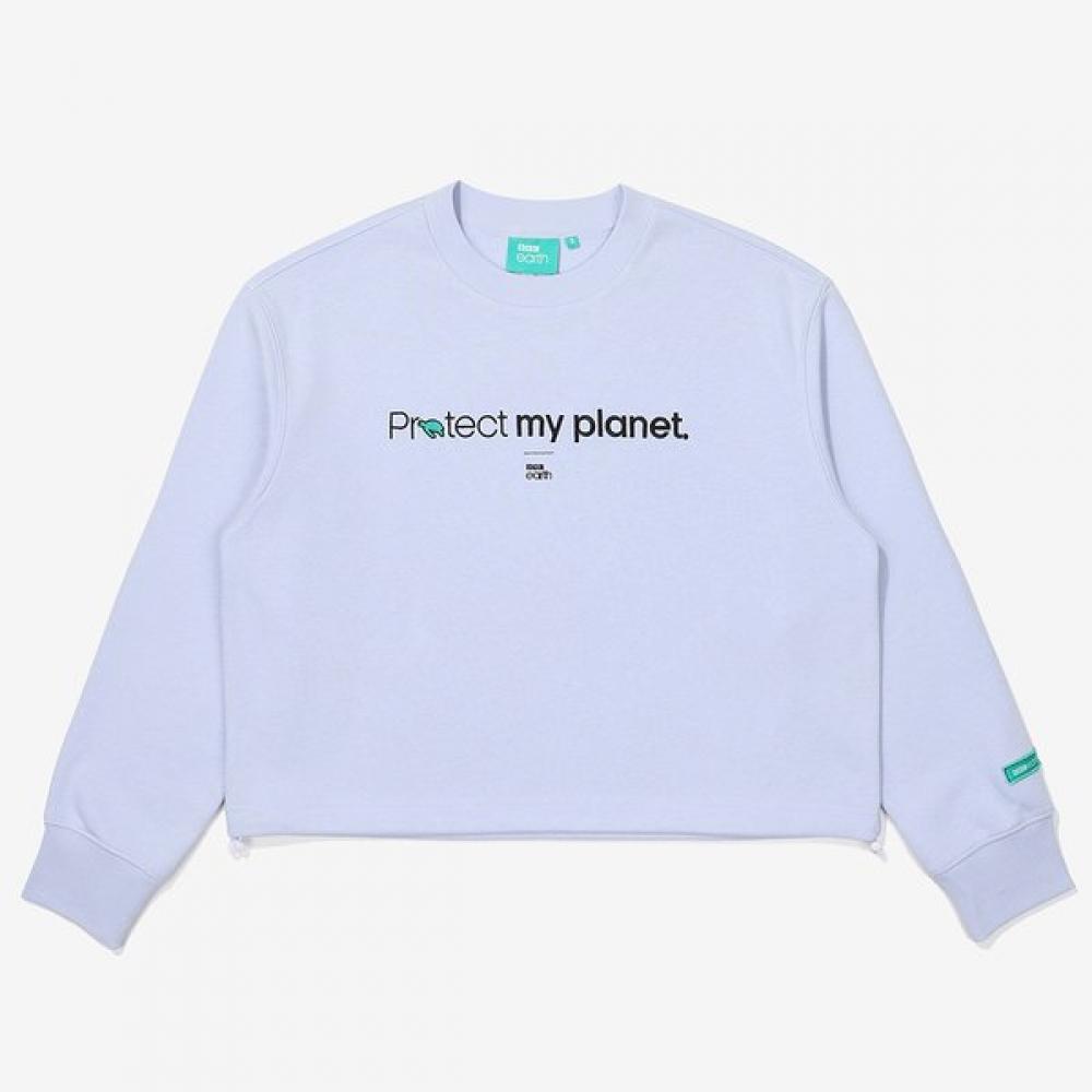 Bbc Earth Slogan Cropped Sweatshirt Be31mr09w white/S(90)
