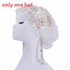 Silk Embroidered Fish Tail Cloche Hat With Tassels For Summer And Winter Wear