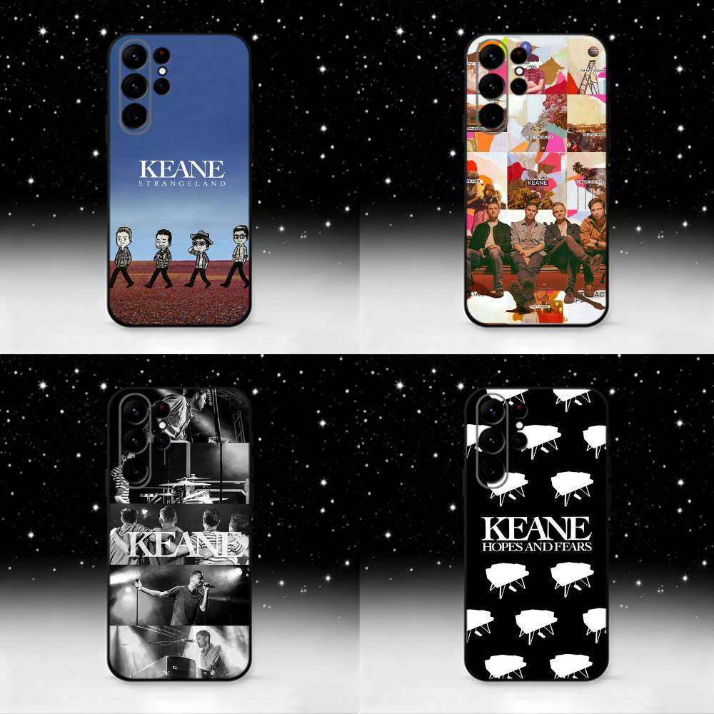 Music Band K-KEANE Phone Case For Samsung S25,S24,S21,S22,S23,S30,Ultra,S20,Plus,Fe,Lite,Note,10,9,5G Black Cover
