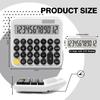 Black White Calculator, Big Button Calculator with Large LCD Display, White Office Desk Accessory for Offices, Schools, Homes and Businesses