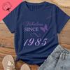 40YearLucky TShirt Fabulous SINCE 1985 Summer Fashion ShortSleeved Patterned Cotton TShirt