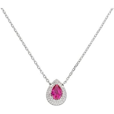 Necklace - AMEN - Drop of Love - Sterling Silver - Medium - Zircons