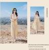 Dopamine Stunning Women's Three-Piece Plus Size Bikini Set with Long Skirt for Beach Vacation