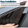 for Hyundai Sonata 2015 2016 2017 2018 2019 Racing Style Rear Side Window Louvers Side Window Scoop Covers Vent Auto Exterior Decoration Accessories