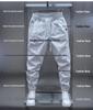 Men's Spring/Summer Casual Solid Color Harem Pants - Elastic Waist, Trendy, Versatile, Small-Leg Overalls