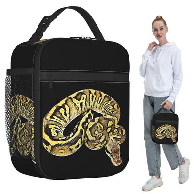 Ball Python Pastel Leopard Insulated Lunch Bag for Women Office Cooler Thermal Food Box Tote Leakproof Lunch Boxes Container