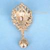 DIEZI Luxury Fashion Gold Color Bridal Crystal Brooch For Women Girls Gift Flower Rhinestone Scarf Bouquet Brooch Pins Wedding