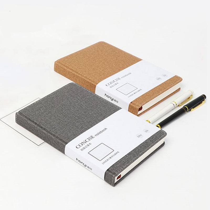Custom A5 Notebook Linen Hard Cover Journal with Book Sleeve Elegant Cloth Fabric Diary Book A5