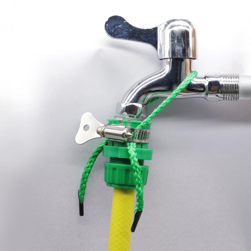 Multifunctional 4-Point Faucet Connector: Quick-Convert Plastic Nipple for Car Wash Water Gun