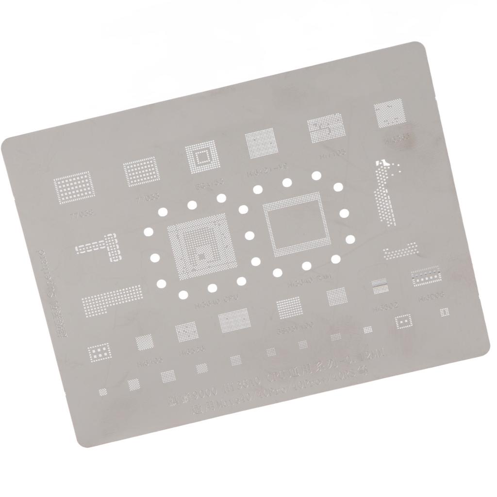 BGA Reballing Stencil Template Stainless Steel Portable High Temperature Resistant Reballing Rework
