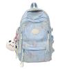 Schoolbag1011 New INS High-Appearance Embroidered Backpack Backpack for Female Students Large Capacity Lightweight Waterproof Travel Backpack