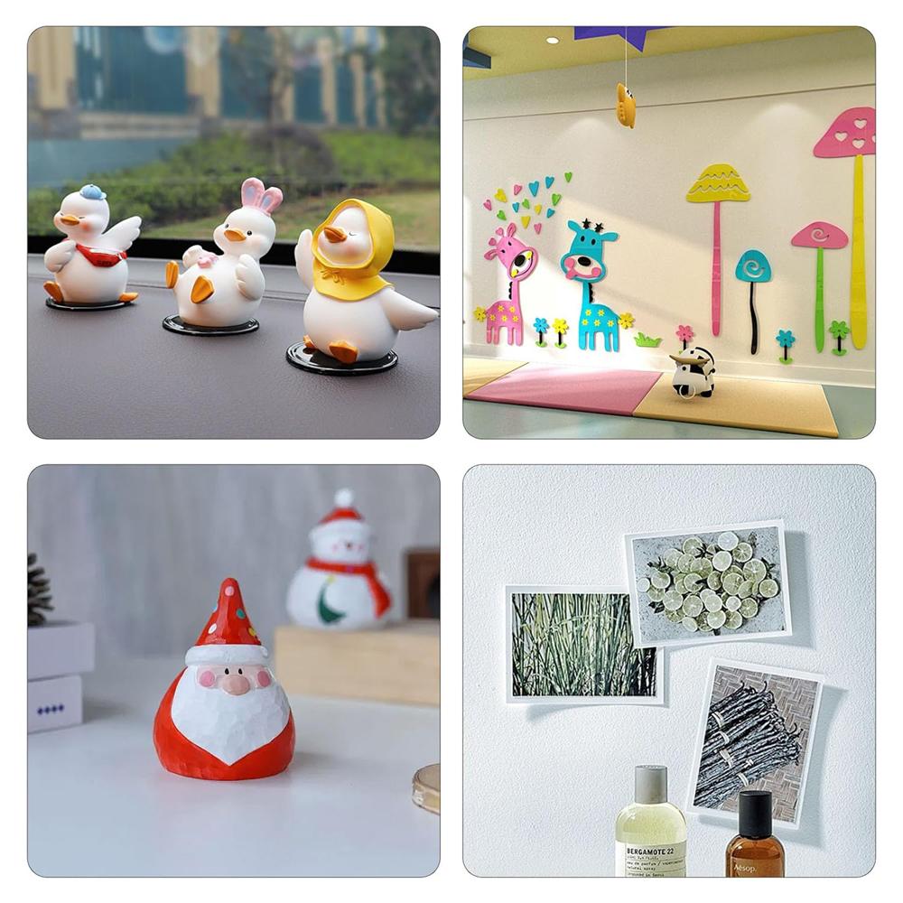 50PCS Spot Square Traceless Film Acrylic Transparent Double-sided Adhesive Patch High Viscosity Hole-free Wall Fixing Adhesive