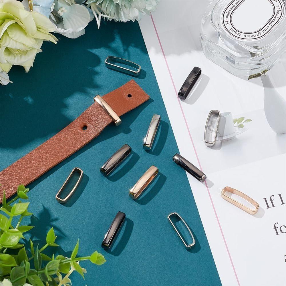 

Retro D Shape Belt Strap Loop Gold/Silver Slider Belt Loop Belt Keeper Jewelry Making Accessories золотий