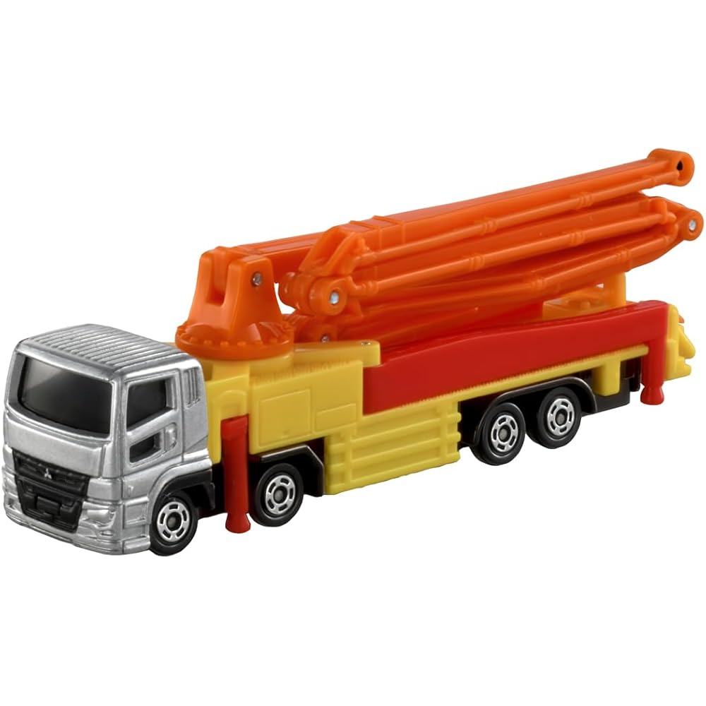 

Takara Tomy Tomica Long Type No.127 Mitsubishi Fuso Super Great Concrete Pump Truck Toy Miniature for Ages 3 and Up