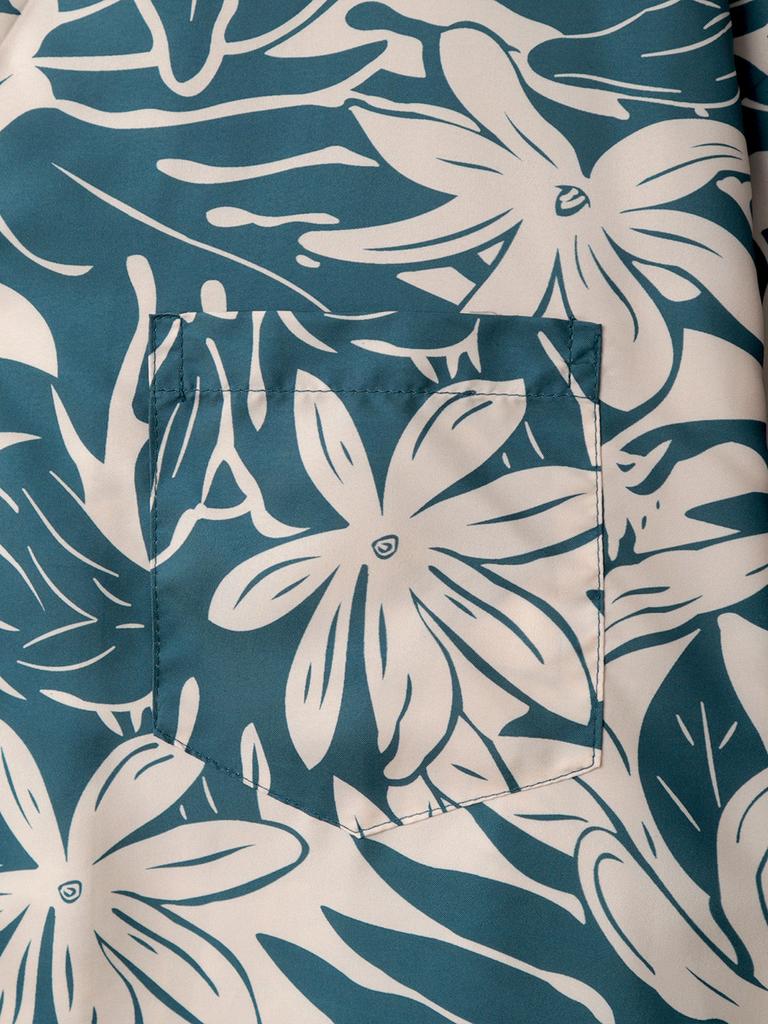 Oversized Loose Short Sleeve Leaves Print Hawaii Beach Summer Men Shirt Student Couples Fashion Casual Mens Clothing