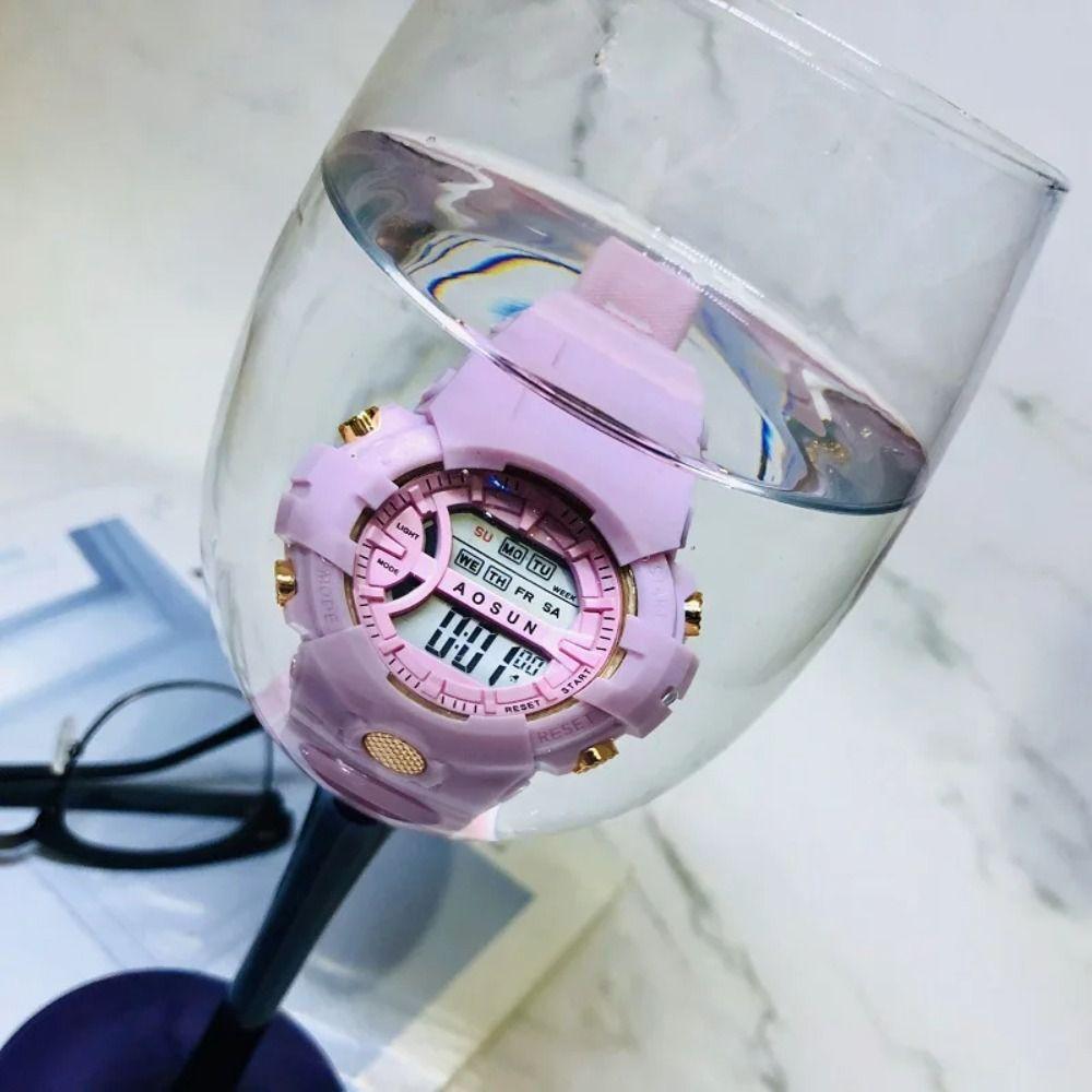 Multifunction Girls Sport Watch Waterproof Luminous Watch 2024 Electronic Wristwatch