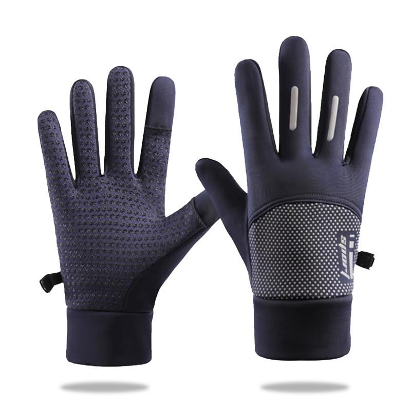 Sports Gloves Men Fall Cycling Warm Gloves With Antislip And Touchscreen Functionality