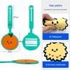 2D Epoxy Irregular Watermelon PVC Luggage Tag - Cute Cartoon Fruit Orange Rubber Boarding Tag