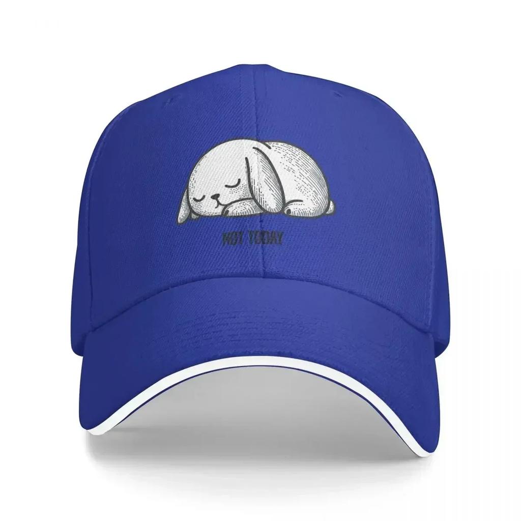 Sleepy Bunny being Lazy Baseball Cap Sun Cap Sunscreen Vintage Adjustable Hat Unisex For The Sun Boy WoUnisexs