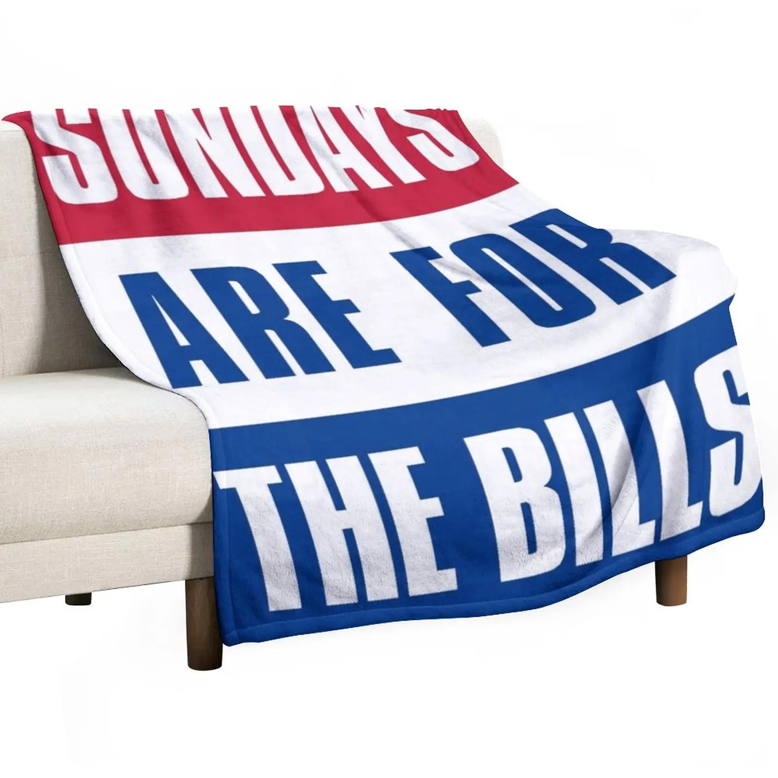 Sundays are for The Bills, Buffalo Football Throw Blanket Plaid Kid S Blanket Heavy Blanket Camping Blanket 75cmx90cm