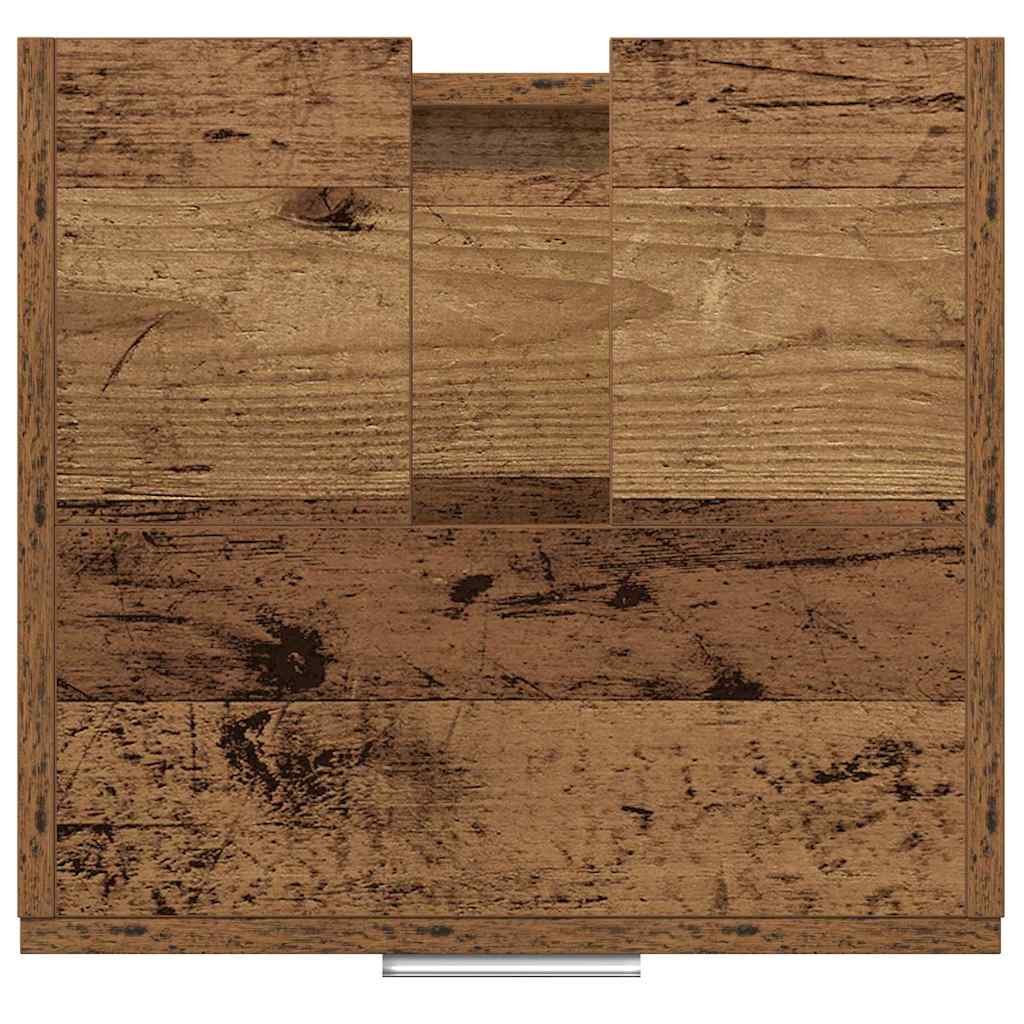 Bathroom Cabinet with Door Rustic Wood Finish 40 x 37 x 59 cm Engineered Wood