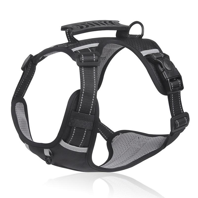 Reflective Adjustable Dog Harness Vest for Medium & Large Dogs - Corgi & Shiba Inu Friendly
