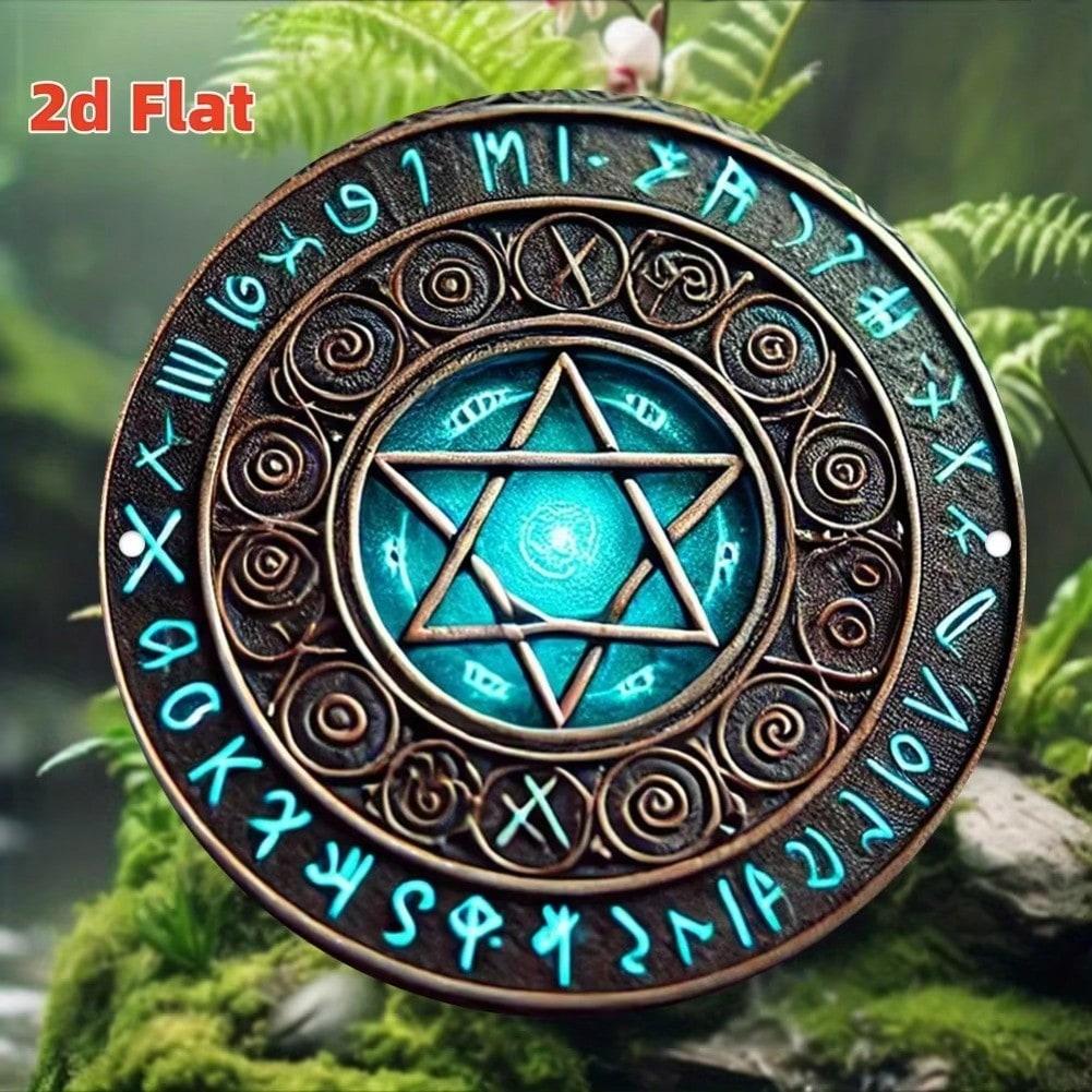 Durable 2D Flat Metal Wall Art Decor for Home Office 20x20