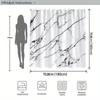 Elegant Marble Shower Curtain, White with Black Veins, Luxurious Design,  Ideal for Bathroom Decor & Housewarming Gift