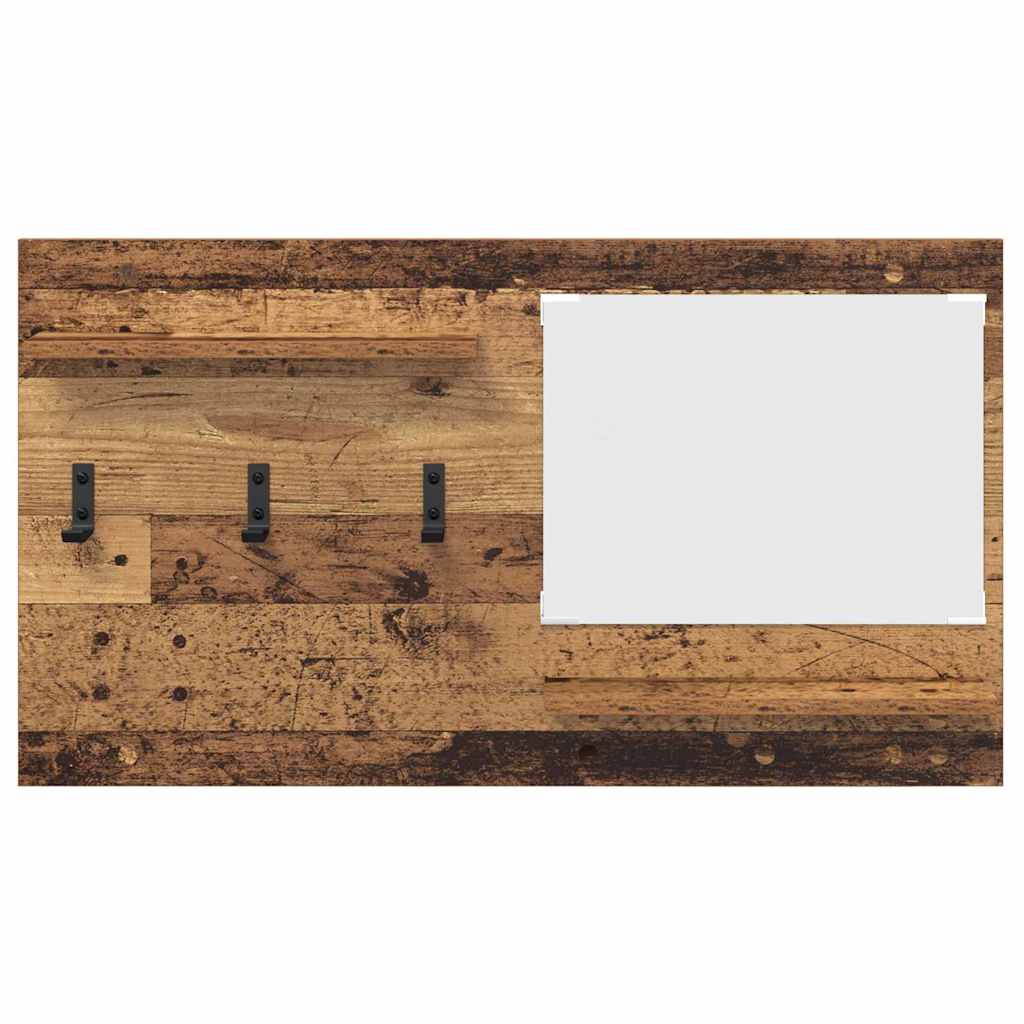 Wall Mounted Nightstand Reclaimed Wood Look 90 x 10 x 50 cm Engineered Wood
