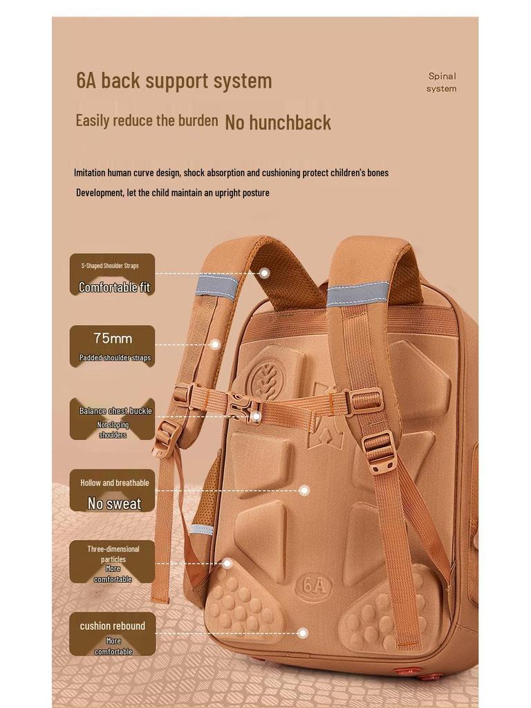 Σχολική Τσάντα Καπιμπάρα: Σακίδιο Πλάτης Μεγάλης Χωρητικότητας, Μειωμένου Βάρους για τις Τάξεις 1-6, Ιδανικό για Αγόρια και Κορίτσια