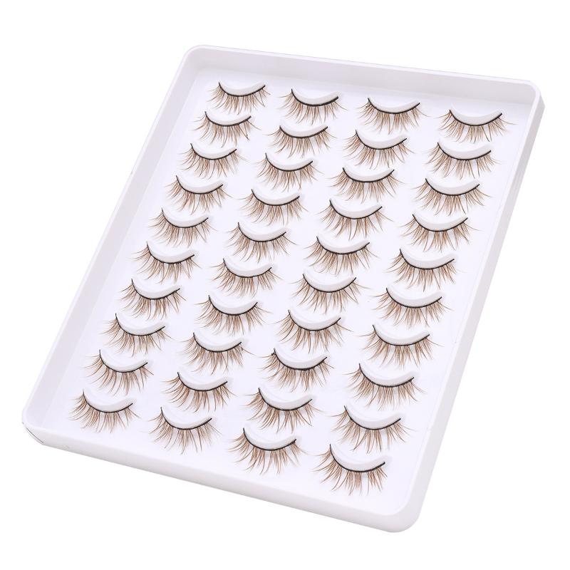 20 Pairs 3D Lashes Cat Eye Eyelashes Natural Hair False Eyelashes Long Dramatic Eye Makeup Fake Lashes Fluffy Cilios Lashes