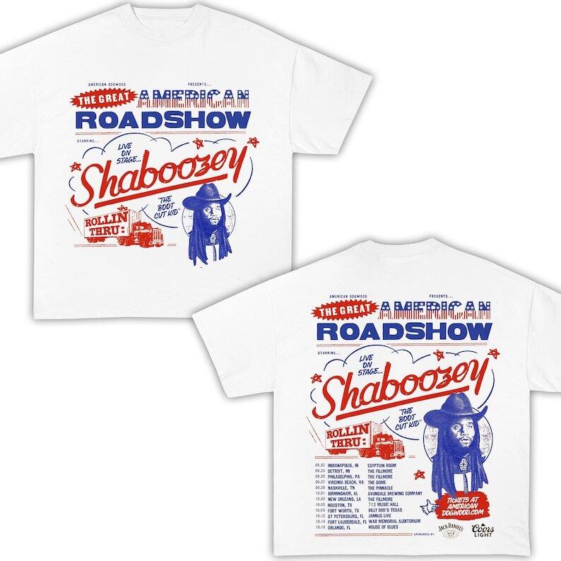 Shaboozey Tour Shirt The Great American Road Show Shirt Shaboozey T Shirt Unisex T-Shirt L