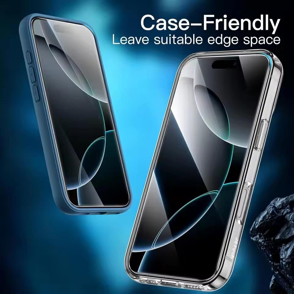 4 ks Skleněná ochrana obrazovky Pouzdro na telefon pro iPhone 17 Air 16 15 14 13 12 11 Pro Max Mini XS XR X 8 7 Plus IPones Přední kryt