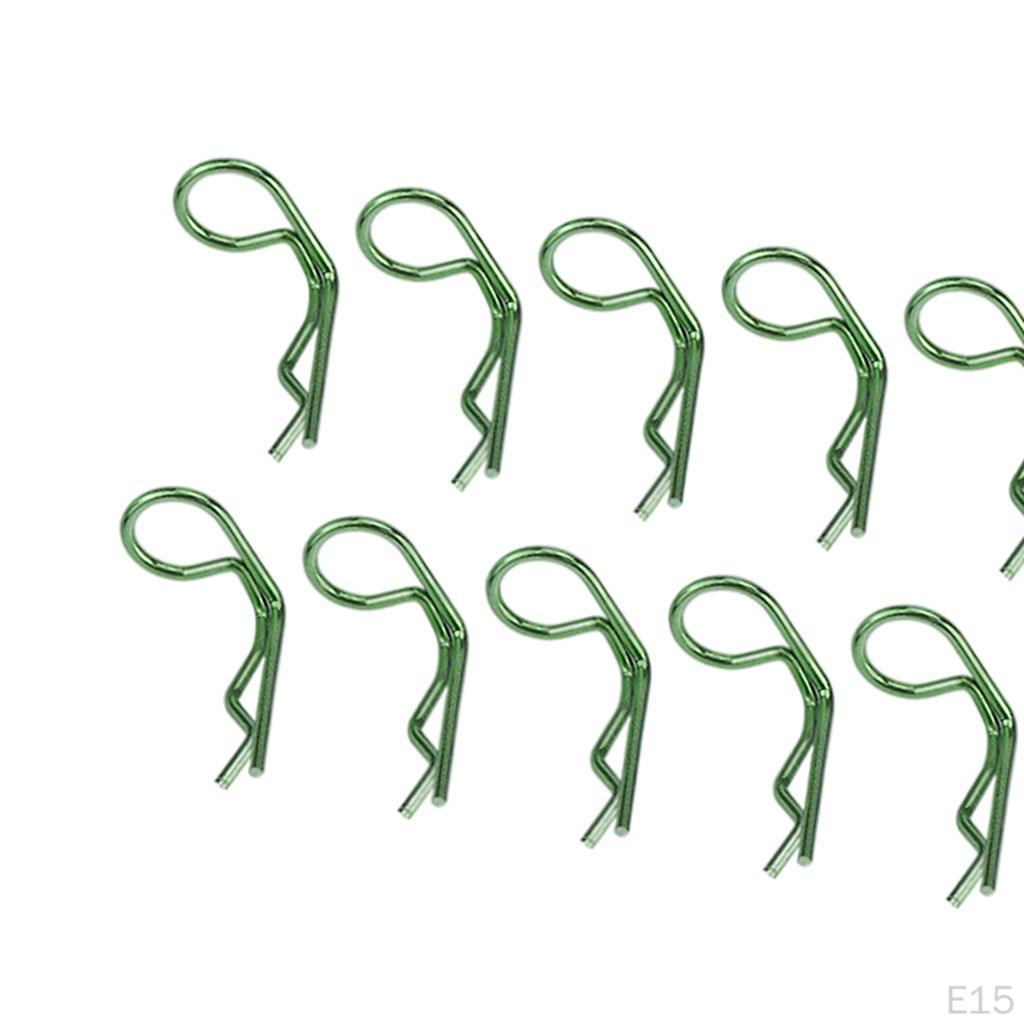 10pcs RC Body Clips Pins R-Pin for 1/8 1/10 1/12 Vehicle Car Decor