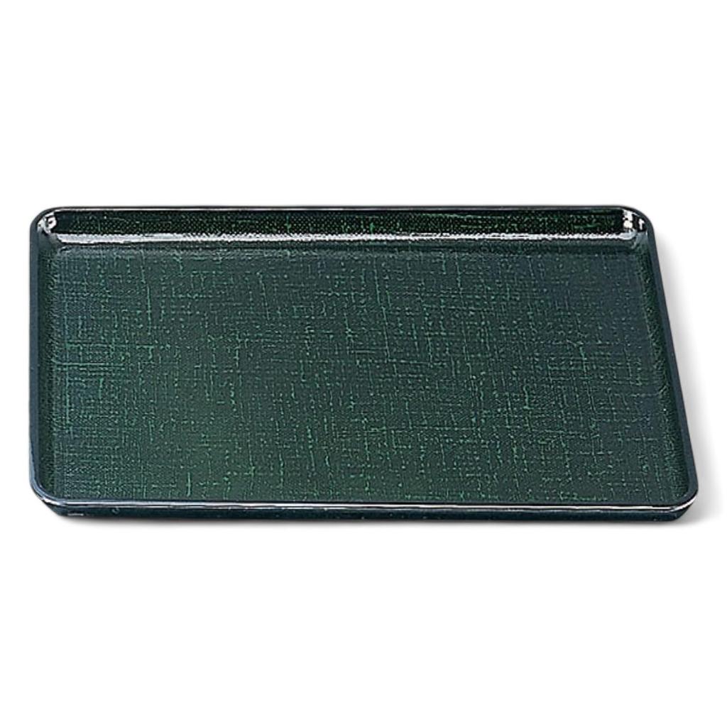 Long Kasuri Tray Green Kasuri 39cm Lacquerware Made In Japan Dishwasher Safe J-kitchens 3-Shaku Heat-Resistant (Tray/Tray) Non-Slip Heat-Resistant
