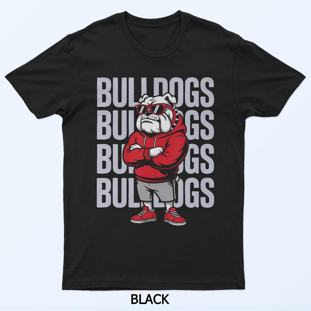 Retro Bulldogs Geschenk für Männer Frauen Jungen Mädchen T-Shirt