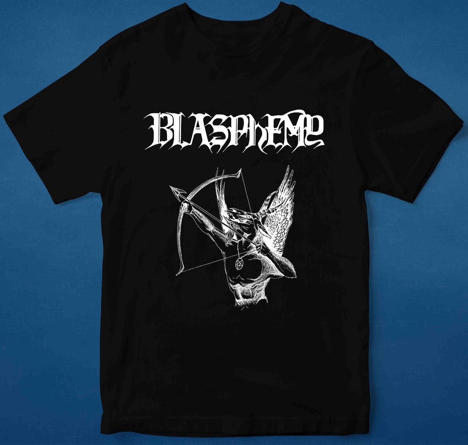 Футболка с логотипом рок-группы Blasphemy 2XL